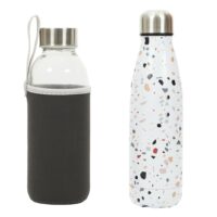 Coffret de 2 bouteilles 50 cl en verre et isotherme-Verre-Noir-Toilinux