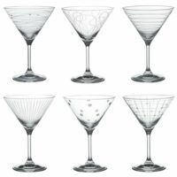 Coffret de 6 verres à cocktail graphik 35 cl transparent / cristal-Verre-Transparent-Table passion