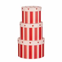 Coffret de rangement de noël rouge papier h14xl21xl21cm-Papier-Rouge-Mica Decorations