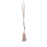 Collier herbe de mer et coquillage marron 60x6x5cm-Coquillage-Marron-Bazar Bizar