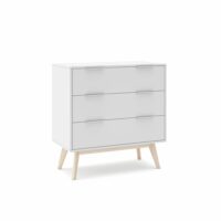 Commode 3 tiroirs 80x83 cm--Blanc-That's Casa