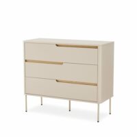 Commode beige à 3 tiroirs--Beige-Koketto Home