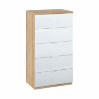 Commode effet bois beige