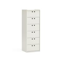 Commode haute 6 tiroirs 40 x 118 cm--Beige-That's Casa