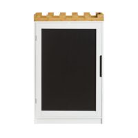 Commode pour enfants avec tableau noir effect bois blanc-Bois-Blanc-SoBuy