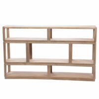 Console casiers en manguier l160 cm  marron en bois de manguier-Bois de Manguier-Marron-Amadeus