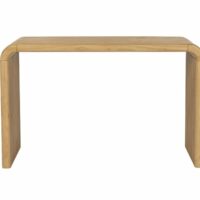 Console en bois plaqué chêne clair-Bois-Marron-Zuiver