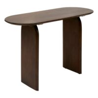 Console en manguier avec finition texturée bois marron foncé 110 x 45-Bois de Manguier-Marron-Home Maison
