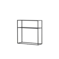 Console en métal noir ARIAH métal (acier) noir 80x30x80cm-Métal-Noir-ebuy24