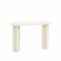 Console en microciment blanc 120x80cm-Ciment-Beige-Decowood