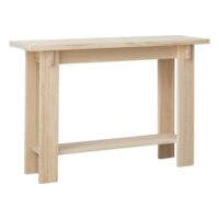 Console en pin massif naturel 120 cm Verni-Bois de Pin-Marron-Naan Furniture