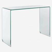 Console en verre trempé-Verre-Transparent-Habitat