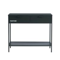 Console métal anthracite 100cm-Métal-Gris-Pantone