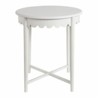 Console ronde--Blanc-Mathilde M