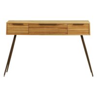 Console teck recyclé 120cm-Teck-Marron-Zago