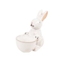 Coquetier lapin en grès blanc-Maisons du Monde