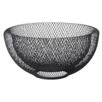 Corbeille à fruits en acier noir mat-Maisons du Monde