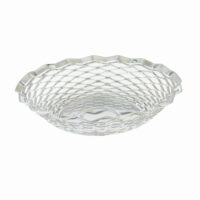 Corbeille à pain inox 24 cm argent / métallique en acier inoxydable-Métal-Argenté-Roger Orfevre