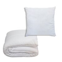Couette tempérée 140x200 oreiller 100% polyester 60x60 pour lit 90x190-Idliterie