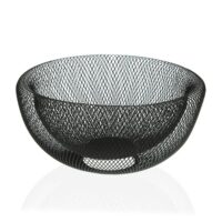 Coupe à fruits en fer noir--Noir-Versa Home