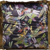 Coussin à franges libellules kare design--Multicolore-Kare Design