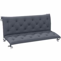 Coussin banc de jardin 3 places gris--Gris-Outsunny
