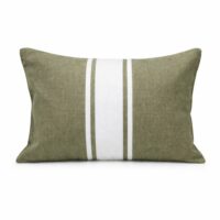 Coussin de plage coton 39x25 vert kaki-Coton-Vert-Febronie