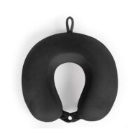 Coussin de voyage à mémoire de forme noir--Noir-Livoo