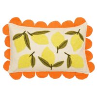 Coussin décoratif blanc cassé coton h10xl45xl65cm-Coton-Beige-Mica Decorations