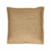Coussin en lin ocre 45x45-Pomax