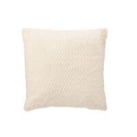 Coussin en polyester blanc 45x15x45 cm--Blanc-J-line