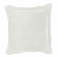 Coussin  en polyester neige 50 x 50 cm--Blanc-Vivaraise