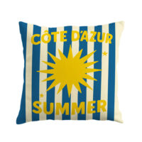 Coussin extérieur imprimé côte d'azur--Bleu-MX HOME