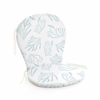 Coussin pour chaise d’extérieur imperméable bleu et blanc 93x47x5 cm--Bleu-Muare Home