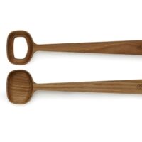 Couverts à salade en chêne-Chêne-Marron-K„hler Design