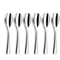 Cuillère à café en acier inoxydable - lot de 6-Inox-Argenté-Couzon