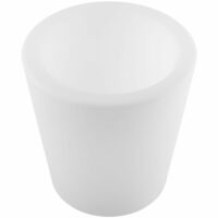 Cylindre lumineux extérieur sceau à champagne pot de fleur led-Lin-Blanc-Tectake