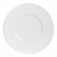 De 6 assiettes à dessert zen 23 cm (lot blanches en porcelaine-Porcelaine-Blanc-trend'up