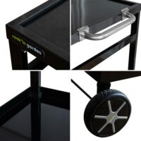 Desserte clipsable pour plancha en métal noir-Métal-Noir-Cook in Garden