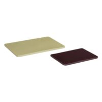 Dessous de plat en céramique vert et marron (Lot de 2)-Céramique-Multicolore-Hübsch