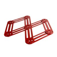 Dessous de plat étirable en inox  19x35 cm rouge en acier inoxydable-Inox-Rouge-Roger Orfevre
