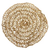 Dessous de plat fibre de palmier ajouré osier naturel 35 x 35-Fibre-Beige-Home Maison