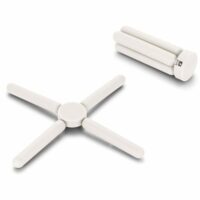 Dessous de plat pliant compact  21x21 cm blanc--Blanc-Utility
