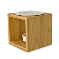 Diffuseur de cire en bambou heart and home--Beige-Heart and home