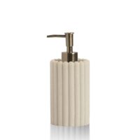 Distributeur savon resine beige--Beige-Maison Aubertin