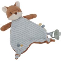Doudou attache sucette--Bleu-Little Dutch