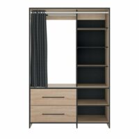 Dressing effet bois chêne naturel et noir-Bois-Noir-Symbiosis