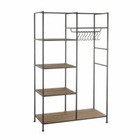 Dressing industriel en bois et métal-Métal-Noir-Meubles & Design
