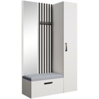 Dressing lamelles + armoire haute