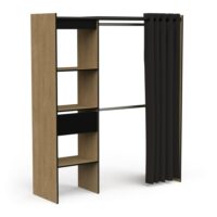 Dressing ouvert avec rideau